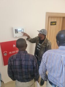 demostration how to use bosch fire remote panel