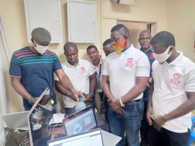 Prctical demostration of _FirePro supression system_SLCB_Freetown_1